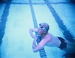 Mature Man in Swimming Pool