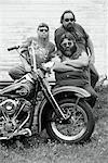 Portrait of Bikers with Motorcycle Marmora, Ontario, Canada