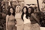 Group Portrait of Women Outdoors