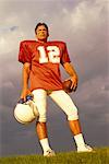 Portrait of Male Football Player Outdoors