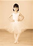 Portrait of Girl in Ballerina Costume