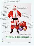 Satirical Santa Claus with Editorial Comments