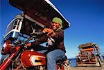 Man on Motorcycle, Mactan Island Cebu Province, Philippines