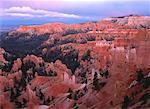 Aerial View of Hoodoos Bryce Canyon National Park Badlands, Utah, USA