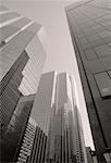 Looking Up at Office Towers Toronto, Ontario, Canada