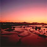 Rivière-salée au coucher du soleil en Arizona, USA