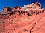 The Castle and Sedimentary Rock Capitol Reef National Park Utah, USA