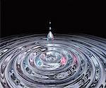 Abstract Water Drop and Ripples