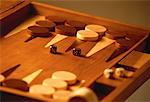 Gros plan de jeu de Backgammon