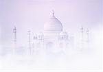 Taj Mahal and Fog Agra, India