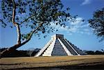 El Castillo pyramide Yucatan, Chichen Itza, Mexique