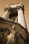 Looking Up at Statue and Columns Palace of Fine Arts San Francisco, California, USA