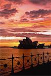 Oper von Sydney bei Sonnenuntergang Bennelong Point, Sydney New-South.Wales, Australien