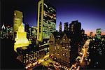 Stadtansicht in der Abenddämmerung, Manhattan New York City, New York, USA