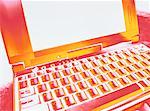 Close-Up of Abstract Laptop Computer