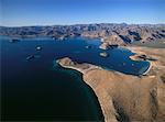 Luftaufnahme der Bucht der Empfängnis Playa Santispac, Baja California Mexiko