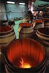 Heating Barrels for Wine Making The Barossa Valley, Australia