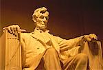 Statue de Lincoln au Lincoln Memorial, Washington, DC, USA
