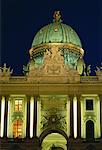 Hofburg-Burg bei Nacht Wien, Österreich