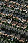 Aerial View of Residential Area Brampton, Ontario, Canada