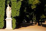 Statue near Walkway at Schoenbrunn Palace Vienna, Austria