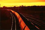 Train Carrying Coal at Sunset Maitland, New South Wales Australia