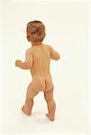 Back View of Nude Child Walking