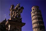Statue et la tour de Pise Pise Pise, Italie