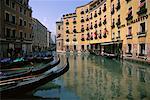 Gondolas in Canal Venice, Italy