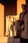 Lincoln Statue in Lincoln Memorial Washington, D.C., USA
