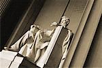 Lincoln-Statue in Lincoln Memorial, Washington, D.C., USA