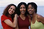 Portrait of Three Women Outdoors