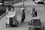 Children Racing Soapbox Cars