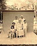 Portrait of Family Outdoors