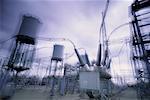 Blurred View of Electrical Substation British Columbia, Canada