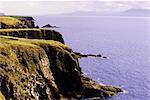 La baie de Dingle et rivage rocheux, péninsule de Dingle, Irlande
