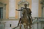 Statue in Piazza del Campidoglio Rome, Italy