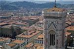Clocher et le paysage urbain de Florence, Italie