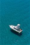 Aerial View of Two Couples on Fishing Boat, Bahamas