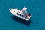 Overhead View of Two Couples On Fishing Boat, Bahamas