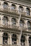 Fire Escape on Cast-Iron Building Soho, New York, New York, USA