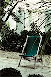 Deck Chair on Patio Ile de Re, France