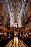 Interior of Westminster Abbey London, England