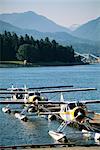 Seaplanes on Lake, Vancouver British Columbia, Canada