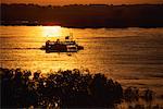 Riverboat at Sunset Mississippi River Memphis, Tennessee, USA