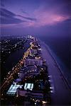 Aerial View of City and Beach Miami, Florida, USA