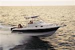 Two Couples in Fishing Boat Florida, USA