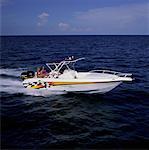 Groupe de personnes en bateau croisière Floride, USA