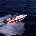 People on Fishing Boat Florida, USA