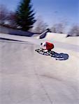 BMX Biker at Skatepark Toronto, Ontario, Canada